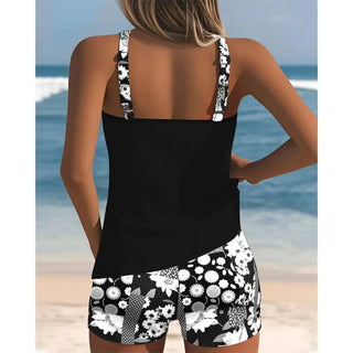 Maillot Deux Pièces Estival à Motifs – BreezySuit™