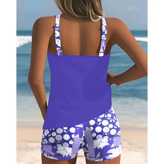 Maillot Deux Pièces Estival à Motifs – BreezySuit™