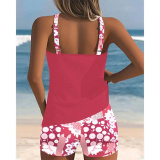 Maillot Deux Pièces Estival à Motifs – BreezySuit™