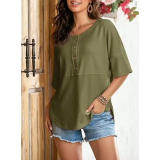 Blouse à Boutons Légère - Léah™