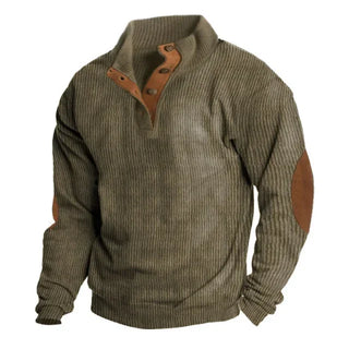 Sweatshirt casual à col montant en velour chaud - Wear™