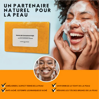 Savon Nettoyant au Curcuma - PureGlow™