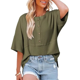 Blouse à Boutons Légère - Léah™