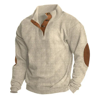 Sweatshirt casual à col montant en velour chaud - Wear™