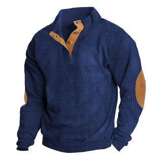Sweatshirt casual à col montant en velour chaud - Wear™