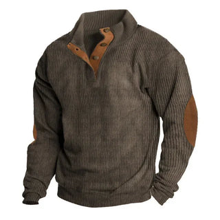 Sweatshirt casual à col montant en velour chaud - Wear™