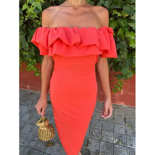 Robe Rouge De Soirée - CrimsonCharm™